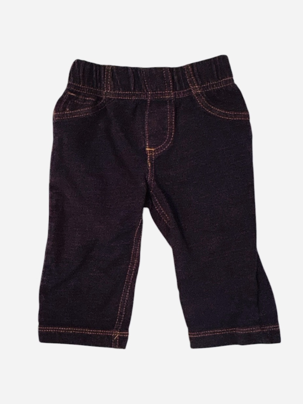 Carter's Dark Blue Pull-On Knit Jeans for Kids 6M 10 0590